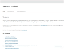 Tablet Screenshot of interpretscotland.org.uk